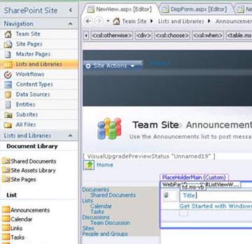 Createw a view in Microsoft SharePoint Designer 2010