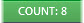 A row count in the Excel status bar