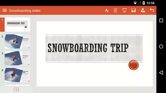 PowerPoint for Android phones: Animated tips - Microsoft Support