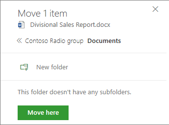 Create folder field with checkbox highlighted