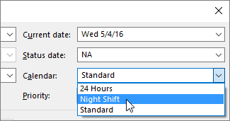 Set The General Working Days And Times For A Project Office Support