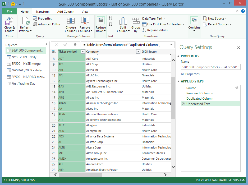 Power query excel преобразование запроса в функцию