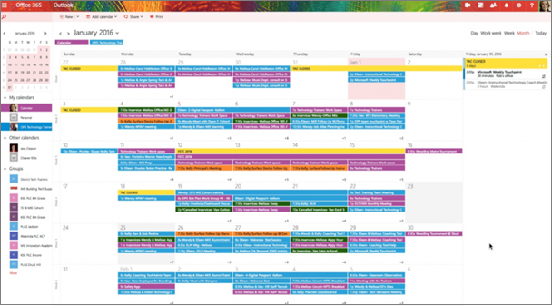 Schedule a meeting on a group calendar Office 365