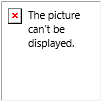 Error message: This picture can't be displayed