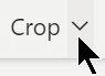 The Crop option in the Picture tab.