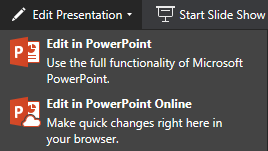 Edit in PowerPoint Online