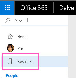 Click Favorites in the left pane