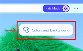 Choose colors and backgrounds