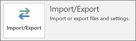 Select Import/Export.
