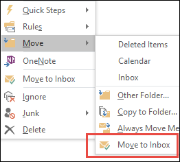 Move to inbox