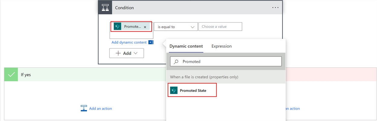 screenshot to select promoted sites