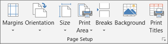 where is the dialog box launcher in page layout tab