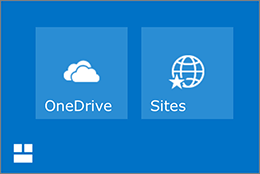Onedrive and sites tiles