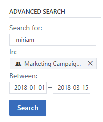 Advanced search options