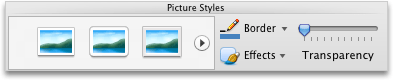 Format Picture tab, Picture Styles group