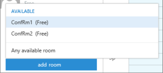 Scheduling Assistant add a room