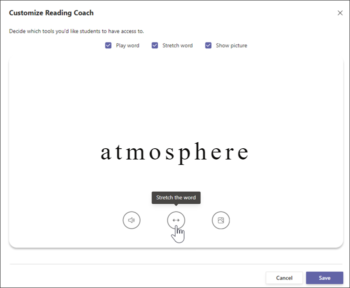 Side panel of Reading Progress Assignment creation, showing Reading Coach defaulted to on