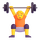 Teams person lifting weights emoji