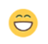 Screenshot showing the laugh reaction in Yammer
