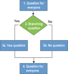 Branching logic for surveys
