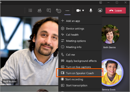 Preview: Speaker Coach in a Teams meeting - Microsoft Support