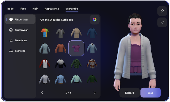 Your avatar's digital wardrobe