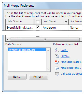 mail merge using word 15.32 for mac for address labels