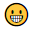 Toothy grin emoji