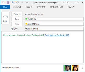 changer les backlinks dans Outlook