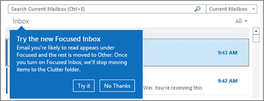 Configure Focused Inbox For Everyone In Your Organization Office 365