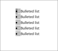 Bullets selected