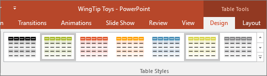 Change The Look Of A Table