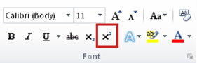 what is the keyboard shortcut for subscript in word