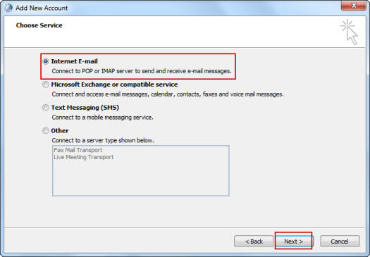 esporta messaggi causati da errore di posta di Windows