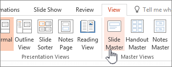 Hiển thị nút chủ đề slide trên ribbon trong PowerPoint