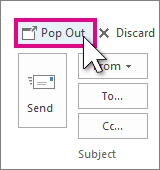 Reply Pop Out button in Reading Pane