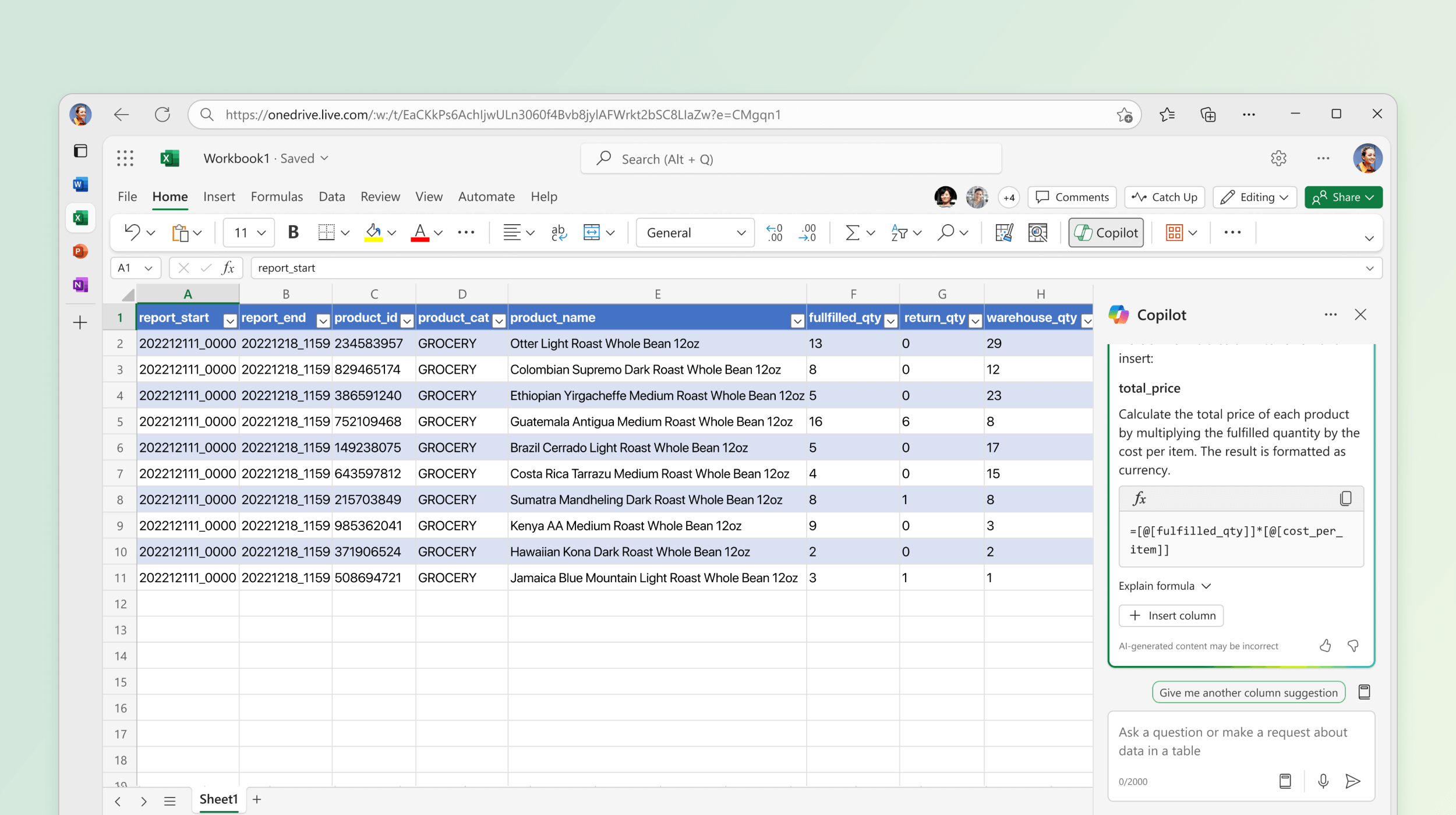 Copilot in Excel help & learning