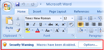 excel 2010 macro button not working
