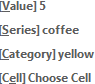 Insert Data Label Field choices