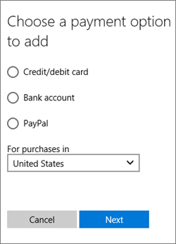 how to remove credit card from microsoft account