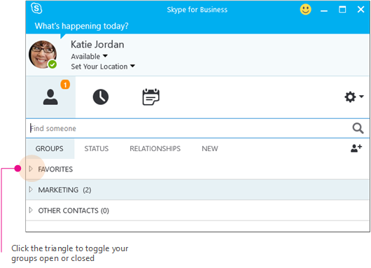 cannot add contacts to skype for business