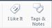 Tags and Notes and I Like It buttons