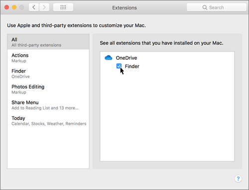 Sync Files With OneDrive On Mac OS X