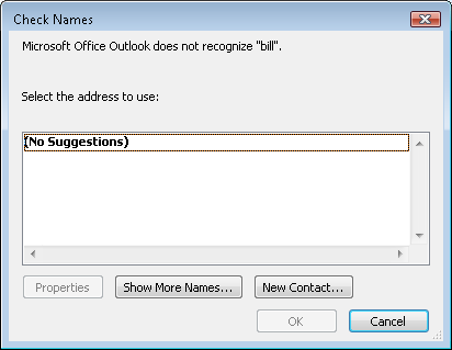 check names dialog box