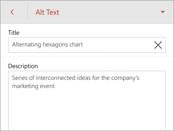 Alt Text command on the SmartArt tab