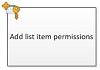 Add list item permissions