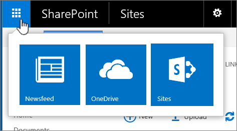 SharePoint 2016 App launcher with tiles