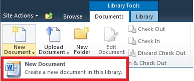 Adding a new document to a Document Library