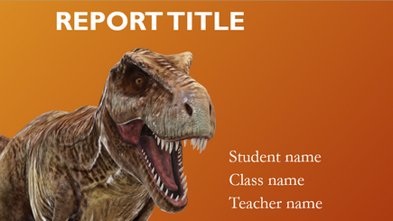 Conceptual image of a 3D school report