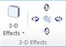 WordArt 3-D Effects group in Publisher 2010